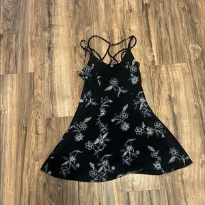 Floral Black Dress